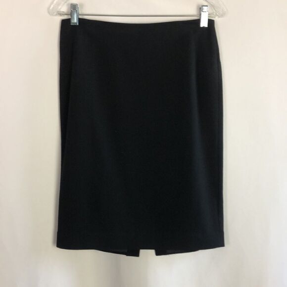 Lafayette 148 Black Zip with Leather Piping Jacket/Skirt - Picture 2 of 10